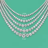 Diamond tennis necklace sizes