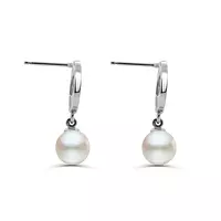 sterling silver pearl drop earrings on rent for women online