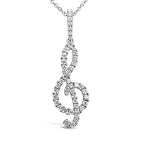 diamond musical note pendant for rent