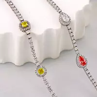 multi color diamond tennis bracelets for rent