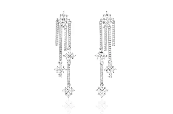 rent diamond chandelier earrings for wedding day