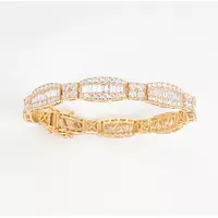 yellow gold diamond bracelet for rent