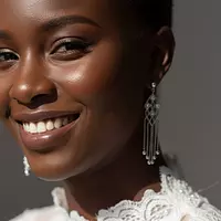 Rent silver chandelier earrings on rent for women