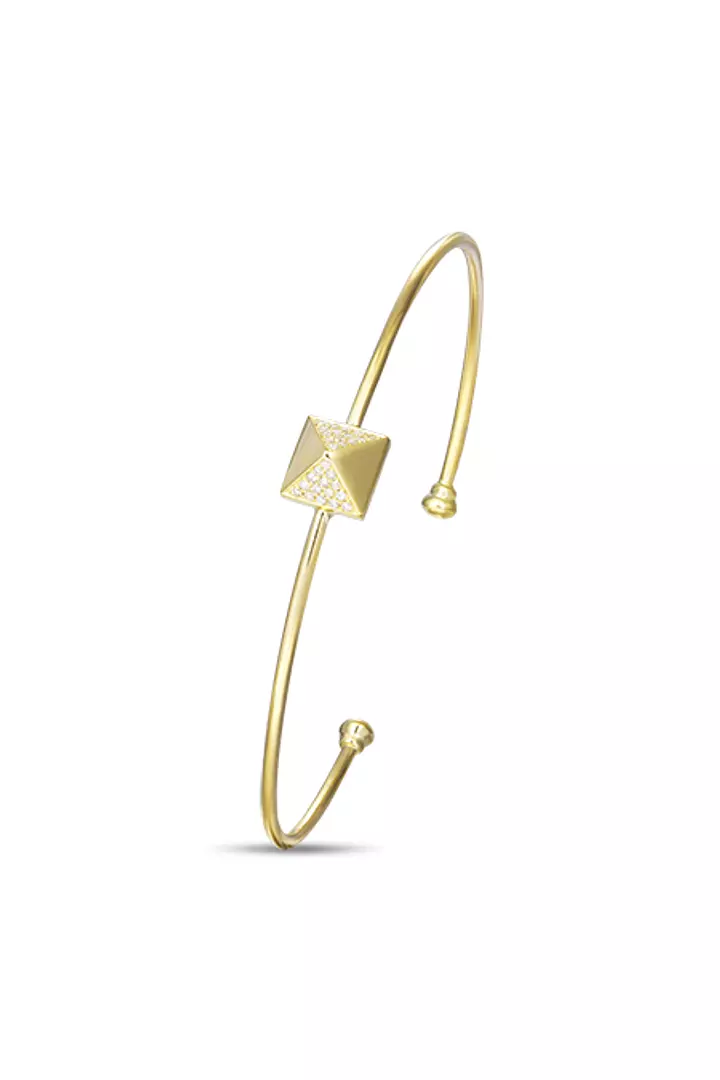 gold bangle bracelet with diamonds for women on rent