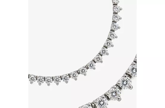 rent diamond tennis necklace 19 carats