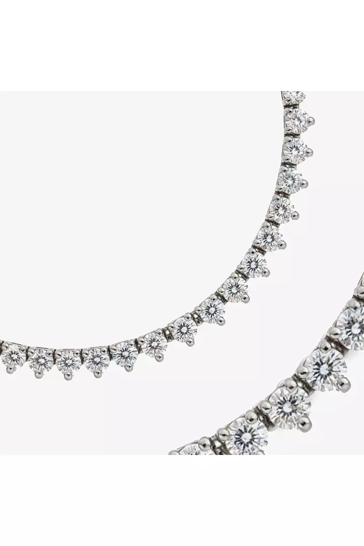 rent diamond tennis necklace 19 carats