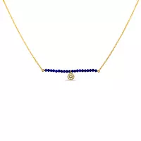gold and diamond bar necklace on rent for women