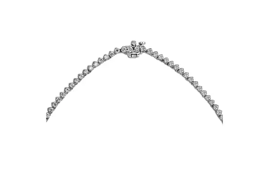 The clasp of the Graduated Eco Diamonds Tennis Necklace.
