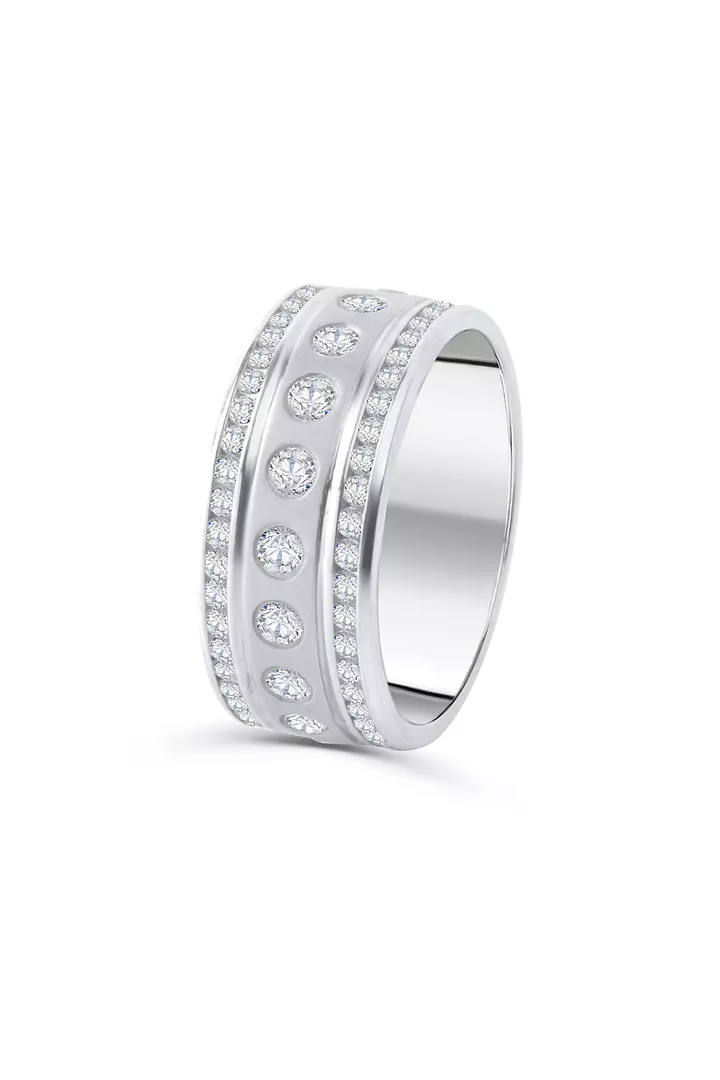 platinum and diamond band on rent for women