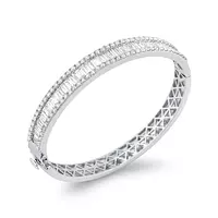 rent baguette diamond bangle for wedding