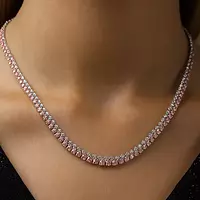 Rent double row tennis bracelet for wedding