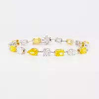 rent yellow and white diamond bracelet