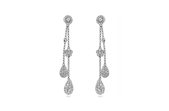 Diamond Drop Earrings for Rent