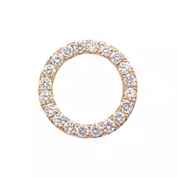 circle inside part with diamonds in yellow gold for rent for wedding