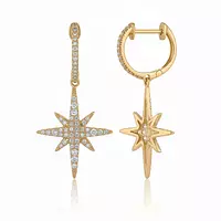 borrow starburst drop earrings for women