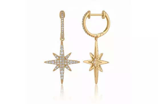 borrow starburst drop earrings for women
