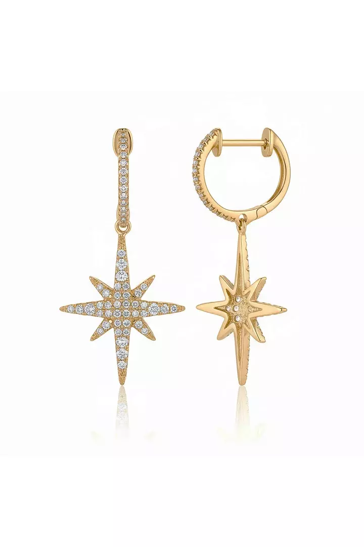 borrow starburst drop earrings for women