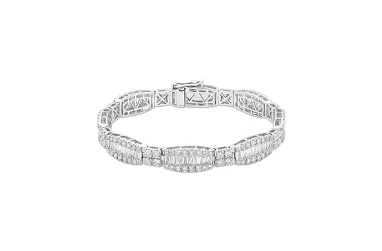 affordable diamond white gold bracelet for rent