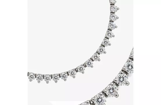 rent diamond tennis necklace 19 carats