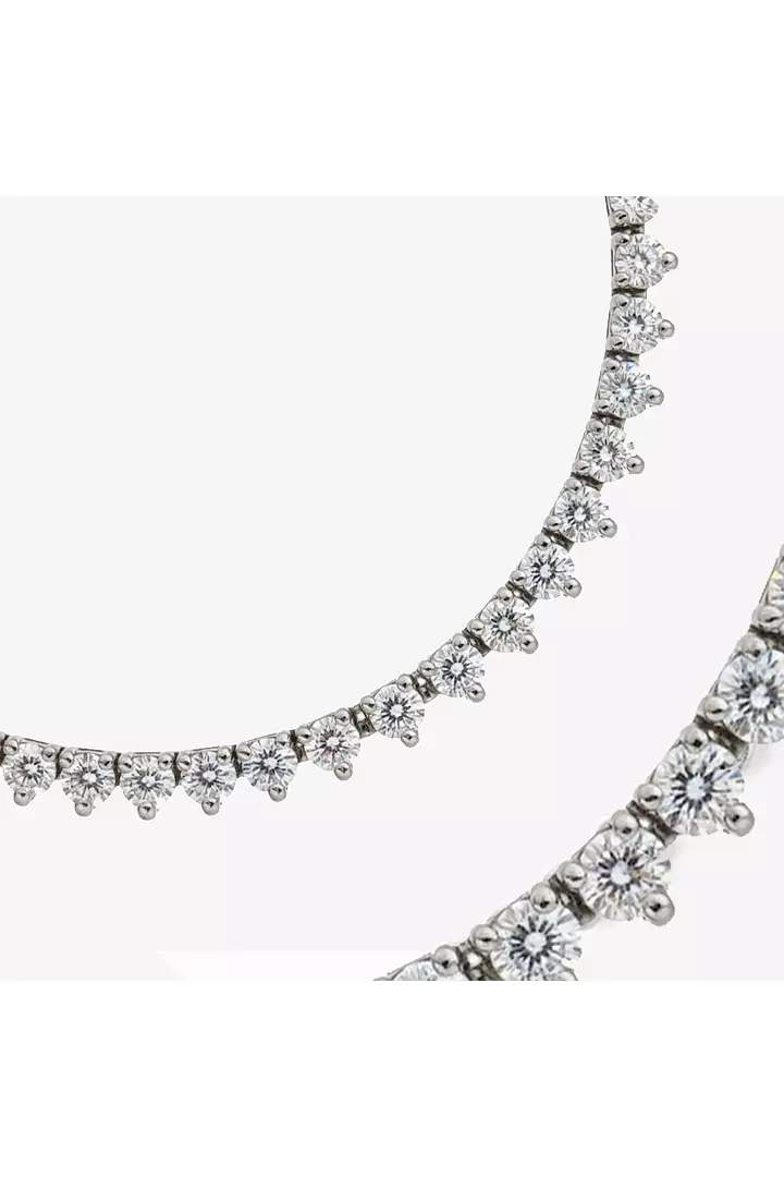 rent diamond tennis necklace 19 carats
