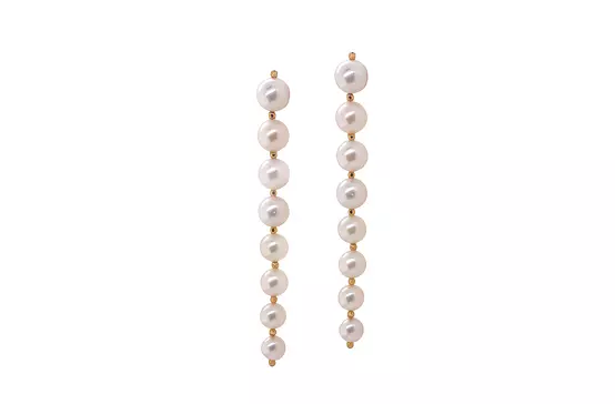 borrow gold pearl drop earrings for women online