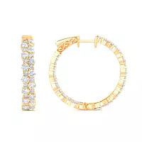 Rent yellow gold diamond earrings for wedding