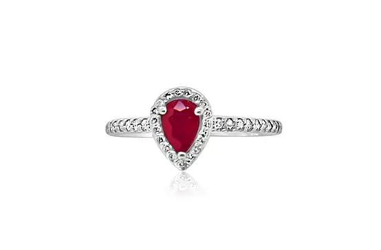 Rent ruby and diamonds fashion ring