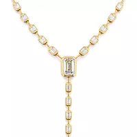 rent y shaped diamond lariat necklace with emerald cut diamonds