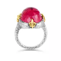 Bottom view of The Scarlet Desire Fashion Ring