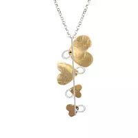 borrow gold heart pendant necklace for women online