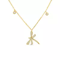diamond dragonfly necklace on rent for women online