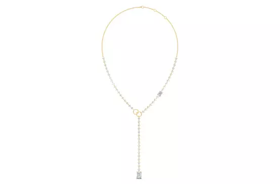 Rent Y Shaped Eco Diamonds Necklace