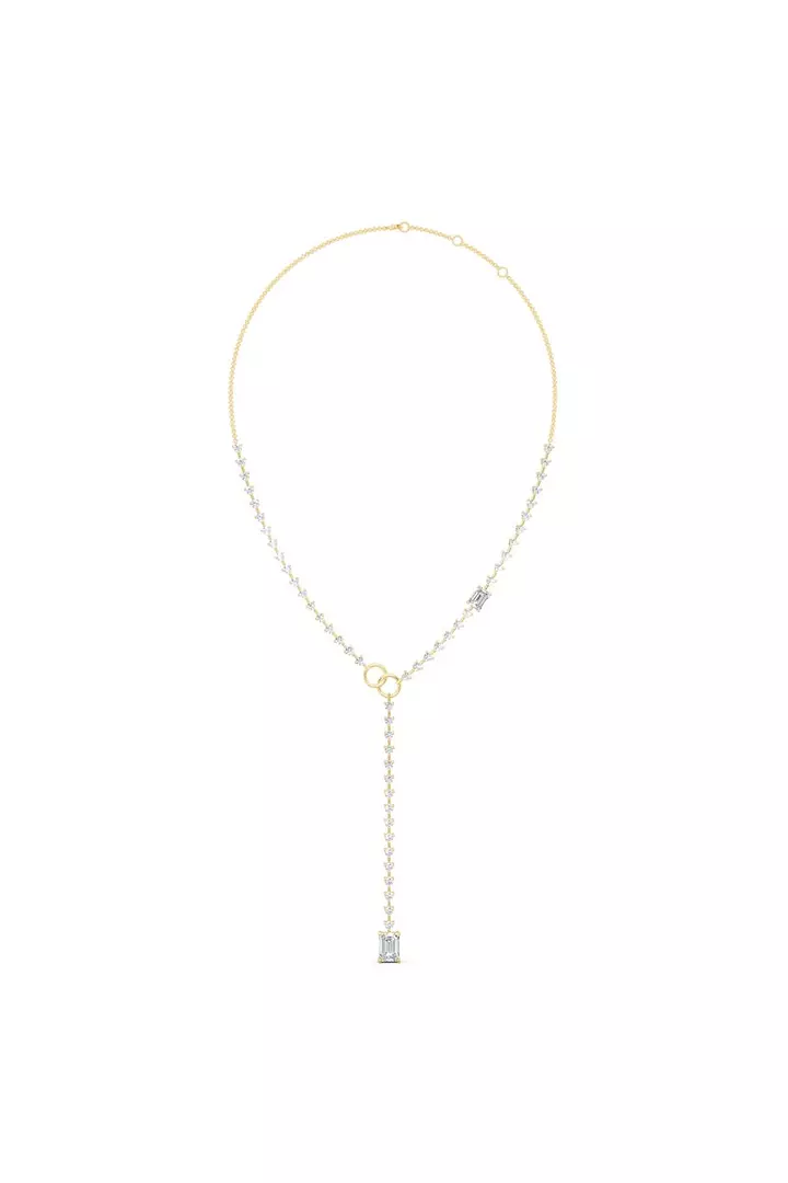 Rent Y Shaped Eco Diamonds Necklace