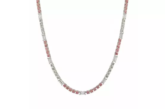 rent red diamonds tennis necklace