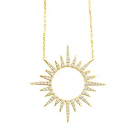 sunburst diamond necklace for women on rent