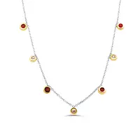garnet diamond necklace on rent for women online