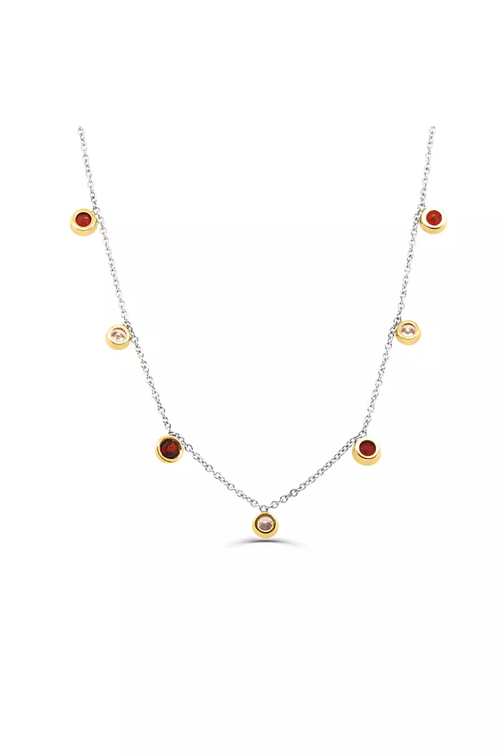 garnet diamond necklace on rent for women online