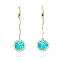 doves amazonite green drop earrings with diamonds for rent for special event