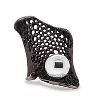 Rent black and white cocktail ring