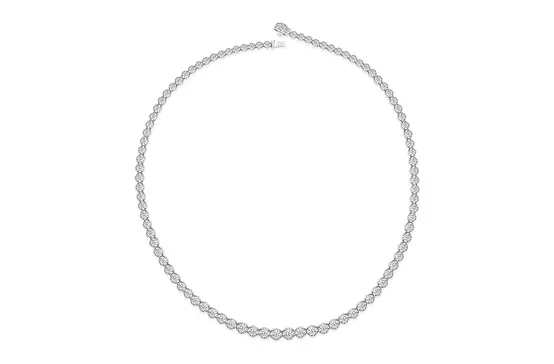 diamond buttercup tennis necklace for rent for bridal rentals