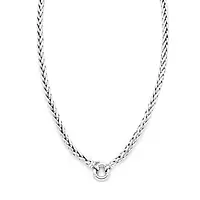 Rent Franco chain necklace in white gold