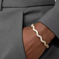 borrow diamond bracelet with wave design