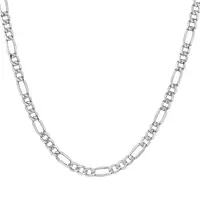 Rent White Figaro chain necklace