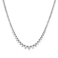 rent diamond riviera necklace in white gold for wedding day jewelry