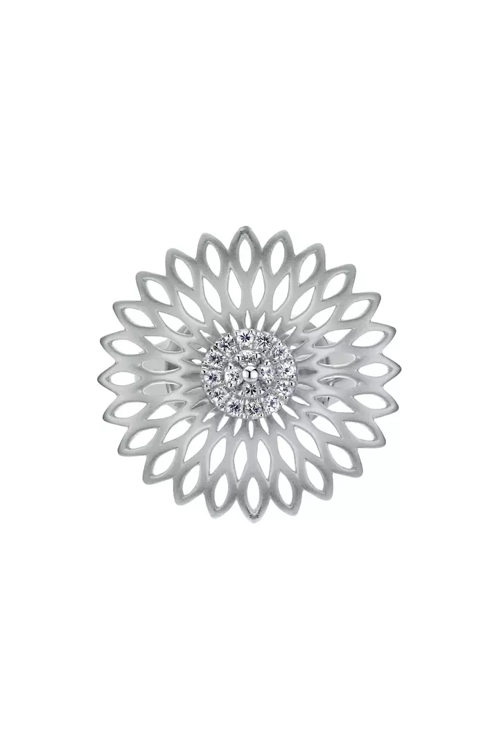 sterling silver sunflower ring on rent for women