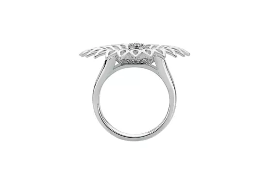 sterling silver sunflower ring on rent for women