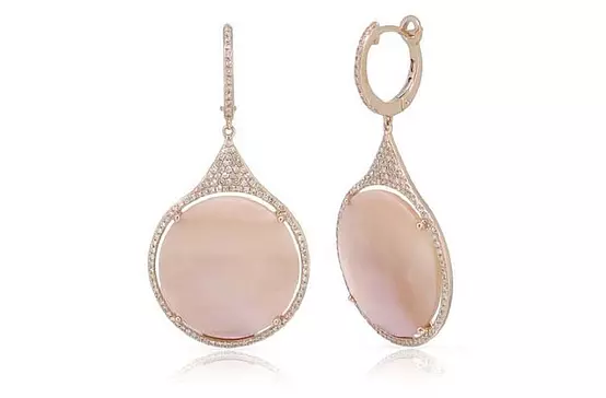 diamond circle stud earrings for women on rent