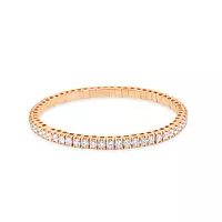 rose gold stretchable lab created diamonds bracelet for rent for wedding day