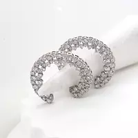 rent diamond wreath earrings for bridal rental 