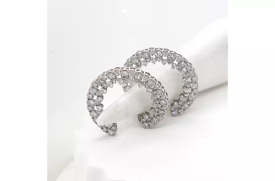 rent diamond wreath earrings for bridal rental 